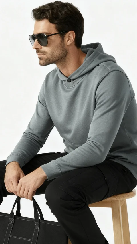 ReNEWd Closed Hoodie City Grey