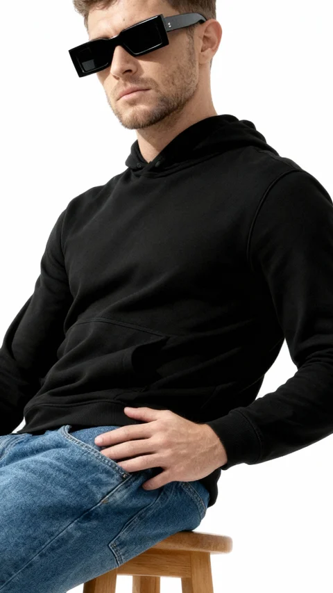 ReNEWd Closed Hoodie Eclipse Black