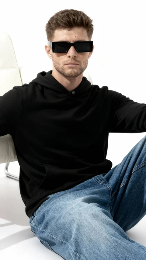 ReNEWd Closed Hoodie Eclipse Black