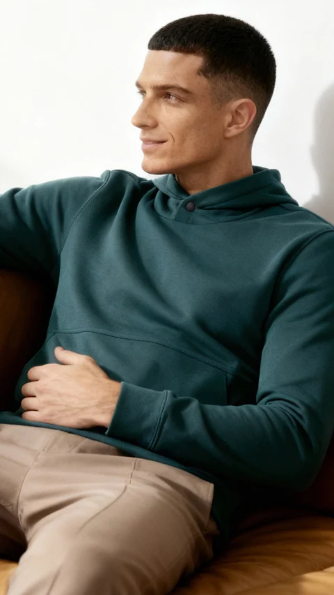 ReNEWd Closed Hoodie Marine Teal