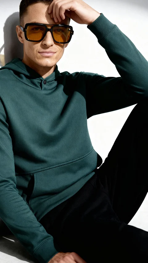 ReNEWd Closed Hoodie Marine Teal