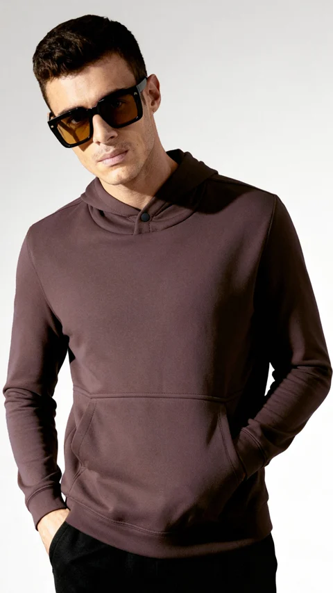 ReNEWd Closed Hoodie Stone Brown