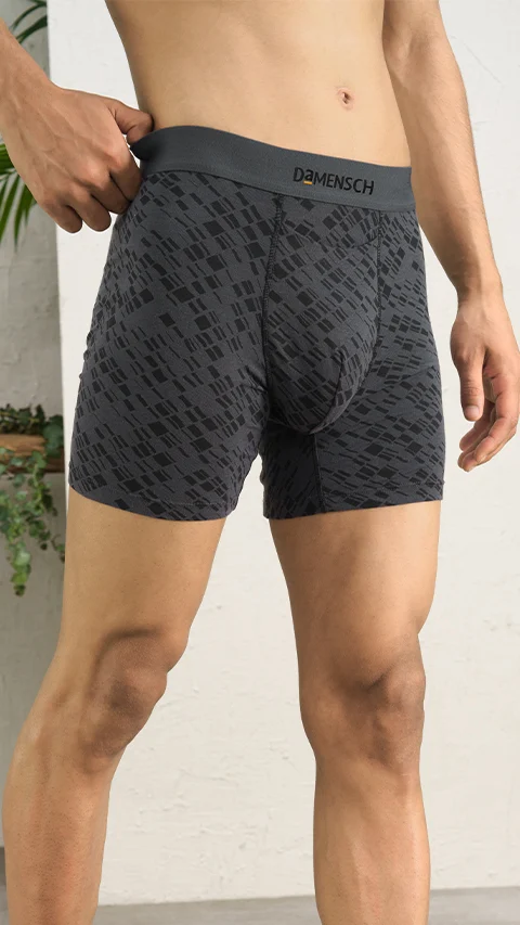 Deo-Soft Boxer Briefs Hybrid Grey
