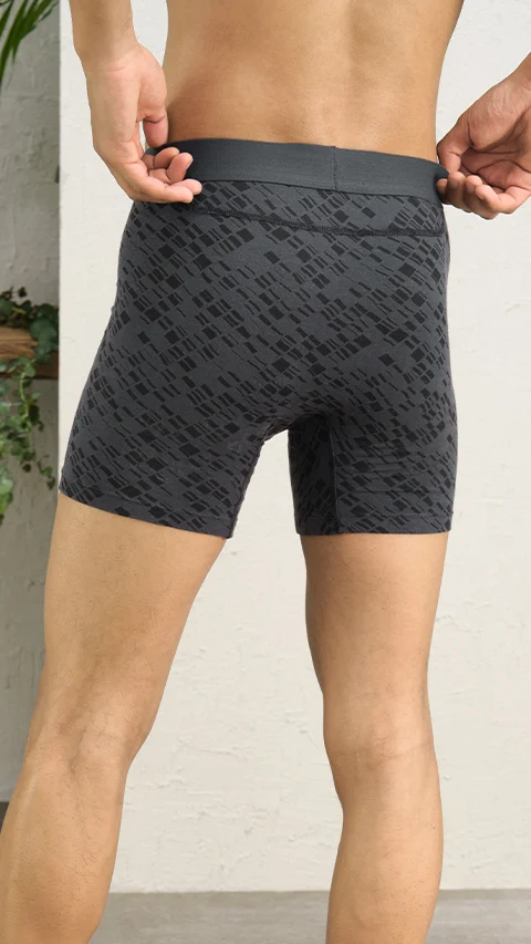 Deo-Soft Boxer Briefs Hybrid Grey