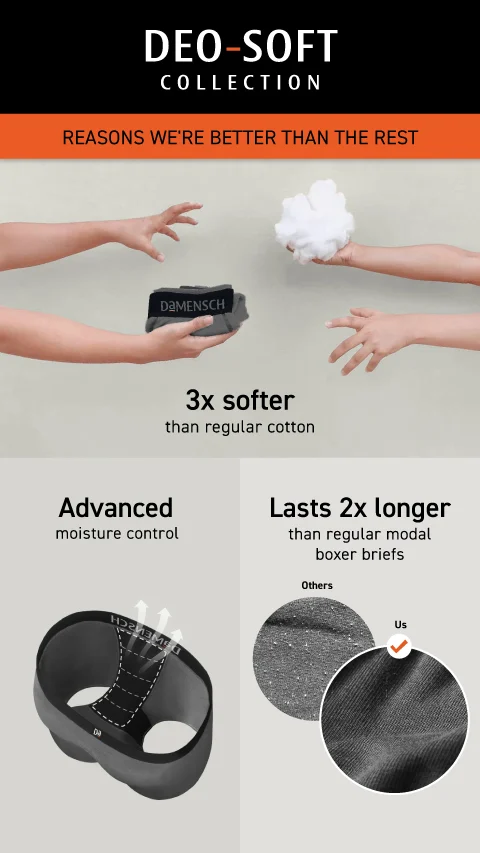 Deo-Soft Boxer Briefs Potent Purple