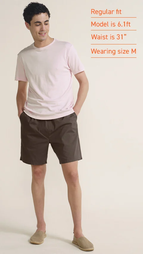 Breeeze Ultra-Light Casual Lounge Shorts Coffee Brown