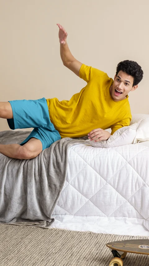 Breeeze Ultra-Light Casual Lounge Shorts Teal Haze