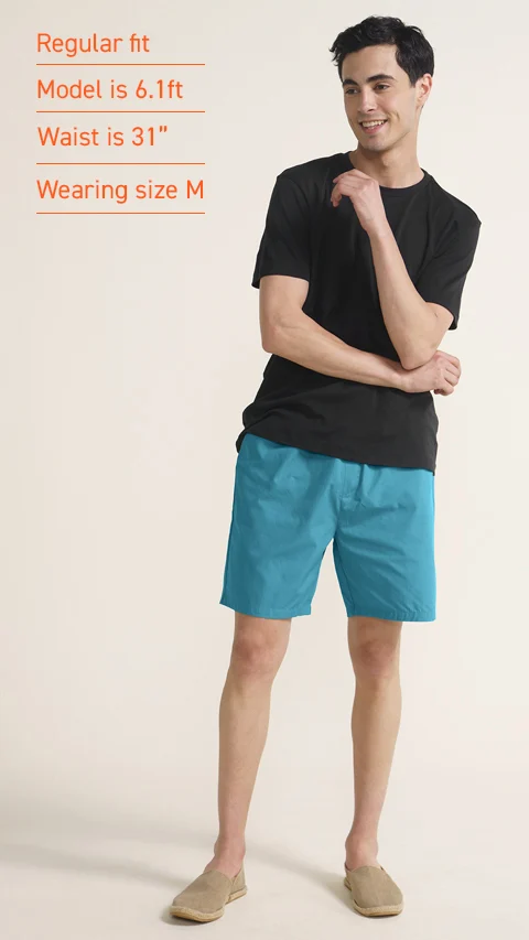 Breeeze Ultra-Light Casual Lounge Shorts Teal Haze