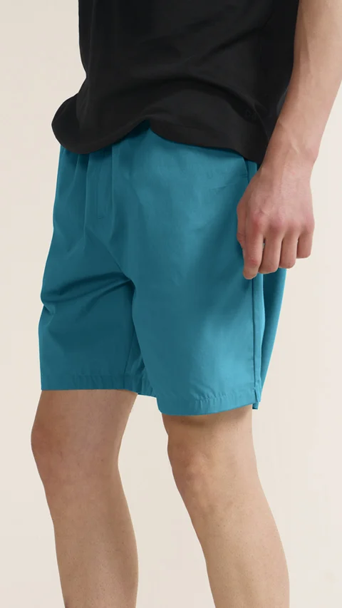 Breeeze Ultra-Light Casual Lounge Shorts Teal Haze