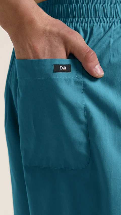 Breeeze Ultra-Light Casual Lounge Shorts Teal Haze