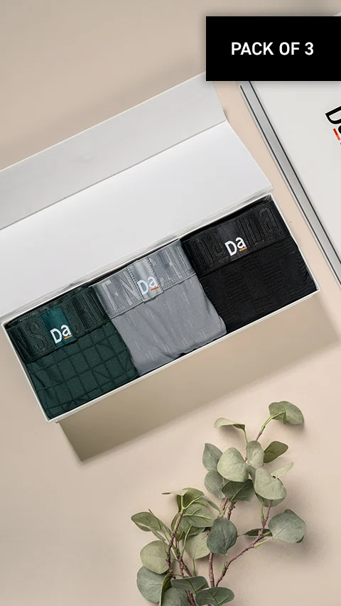 The Long Weekender Jacquard Trunks Box-B (Set of 3)