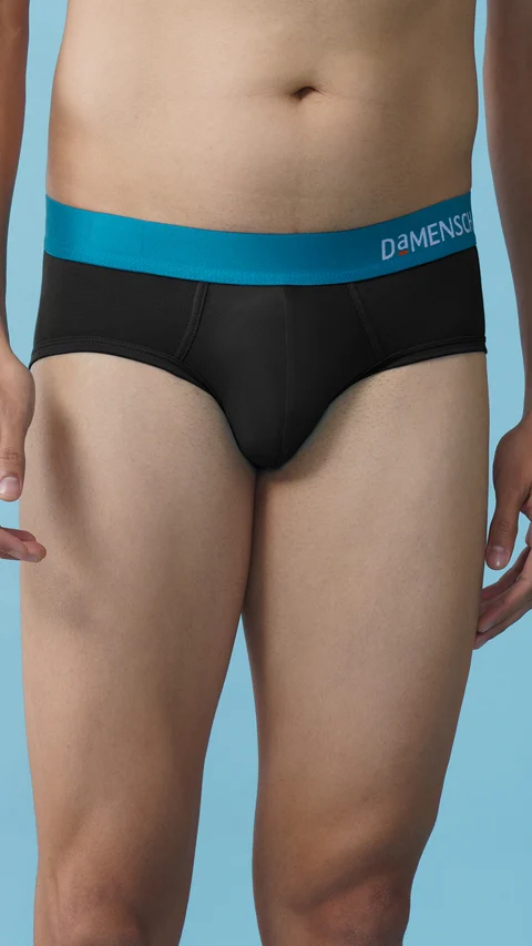 Value-Deal Deo-Soft Briefs - Moss Black, Ocean Black