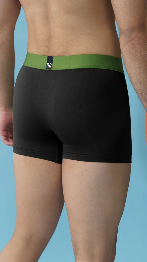 Value-Deal Deo-Soft Trunks - Moss Black, Ocean Black