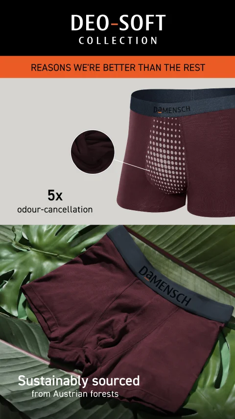 Value-Deal Deo-Soft Trunks - Ocean Black, Flame Black