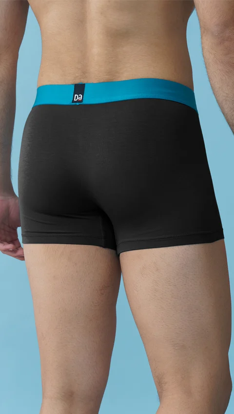 Value-Deal Deo-Soft Trunks - Ocean Black, Flame Black