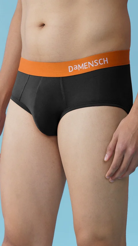 Deo Soft Briefs Flame Black
