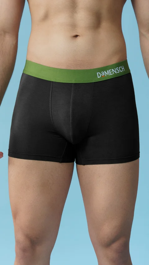 Value-Deal Deo-Soft Trunks - Flame Black, Moss Black, Ocean Black