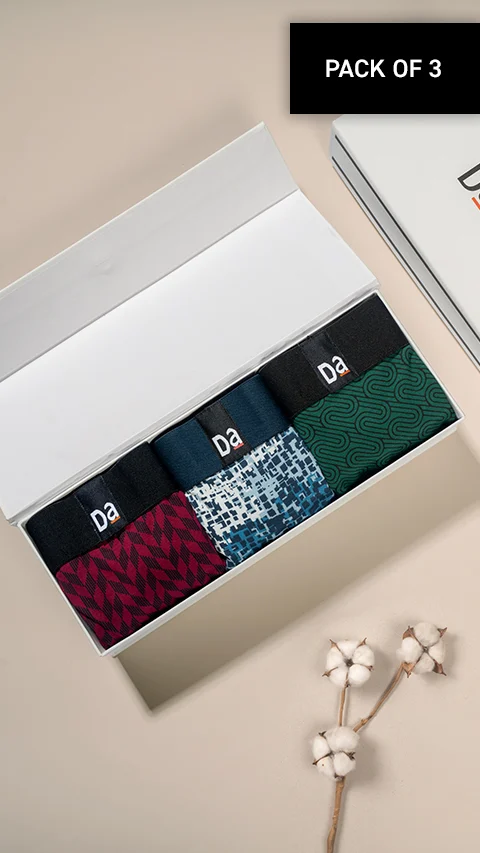 The Long Weekender Deo-Cotton Trunks Box-E (Set of 3)