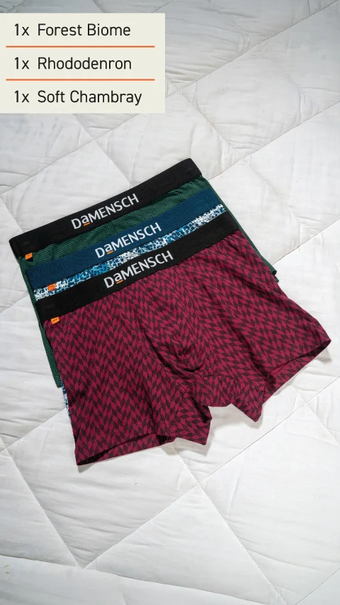 The Long Weekender Deo-Cotton Trunks Box-E (Set of 3)