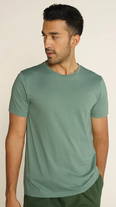 Breeeze Ultra-Light Solid T-Shirt Canopy Green