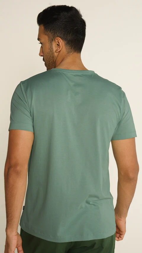 Breeeze Ultra-Light Solid T-Shirt Canopy Green