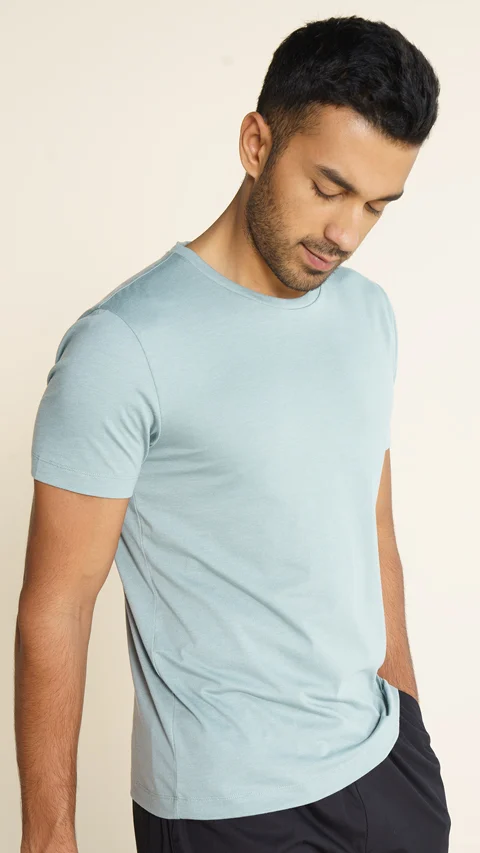 Breeeze Ultra-Light Solid T-Shirt Dream Blue