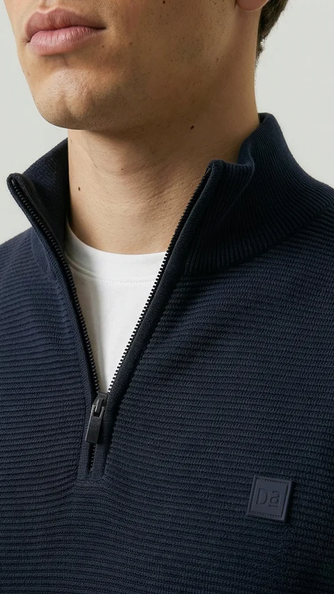 ReNEWd Ottoman Half-Zip Sweatshirts Nomad Navy