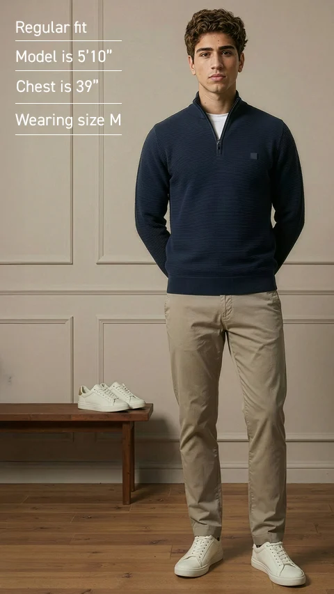 ReNEWd Ottoman Half-Zip Sweatshirts Nomad Navy