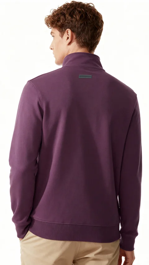 ReNEWd High-Neck Sweatshirts Misty Plum