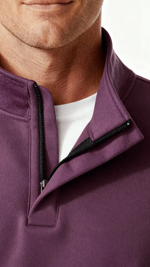 ReNEWd High-Neck Sweatshirts Misty Plum