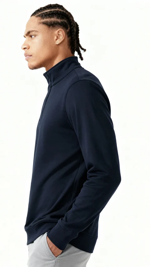 ReNEWd High-Neck Sweatshirts Nomad Navy