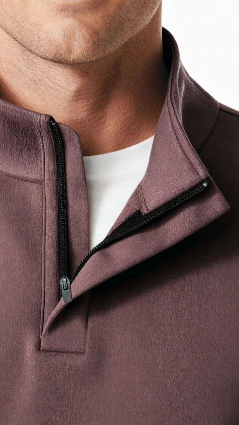 ReNEWd High-Neck Sweatshirts Stone Brown