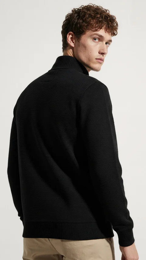 Next Half Zip Sweatshirt Eclipse Black 2XL