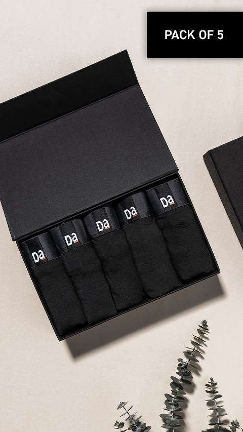 The Weekday Deo-Soft Trunks Box-K (Pack Of 5)