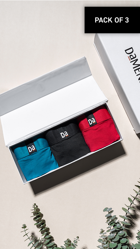 The Long Weekender Deo-Soft Briefs Box-J (Pack Of 3)