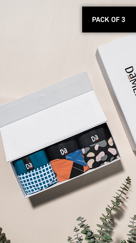 The Long Weekender Deo-Soft Trunks Box-K (Pack Of