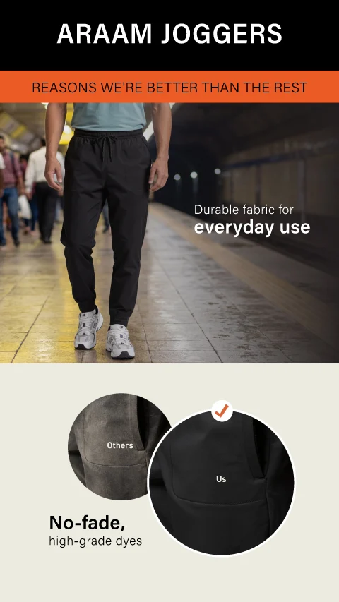 Araam Joggers Midnight Black