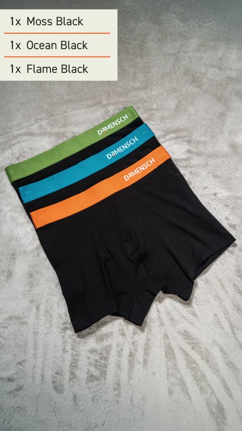 The Long Weekender Deo-Soft Trunks Box-J (Pack Of 3)