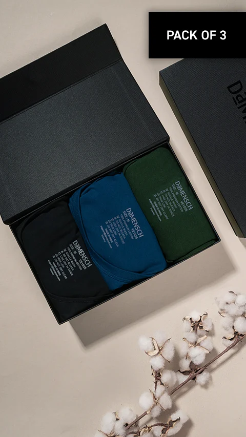 Long Weekender Cotton Vests Box-C (Pack of 3)