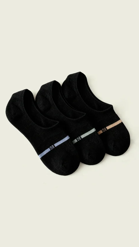 Aloe-Soft No Show Socks Spark Black, Path Black, Snake Black
