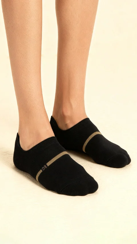 Aloe-Soft No Show Socks Spark Black, Path Black, Snake Black