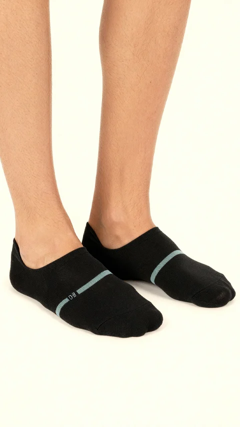 Aloe-Soft No Show Socks Spark Black, Path Black, Snake Black