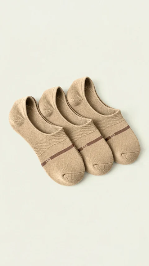Aloe-Soft No Show Socks Bourbon Beige