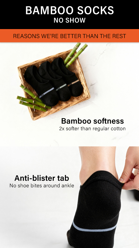 Bamboo Socks - No Show