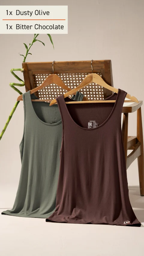 The Weekend Bamboo Vest Box-E (Pack of 2)