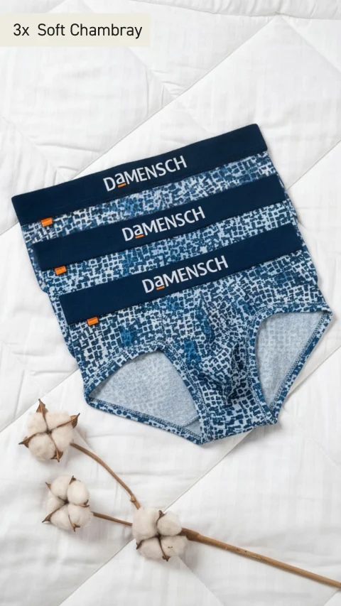 The Long Weekender Deo-Cotton Briefs Box-E (Pack of 3)