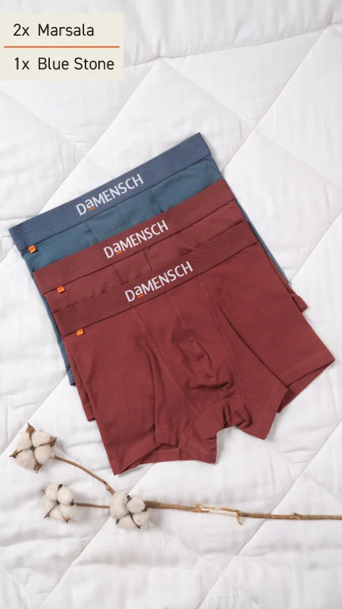 The Long Weekender Deo-Cotton Trunks Box-G (Set of 3)