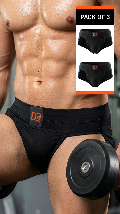 Gym Supporter Pack of 3 Turbo Black