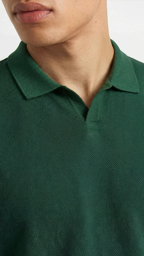 All Degree Full Sleeve Pique Polo Lodhi Green