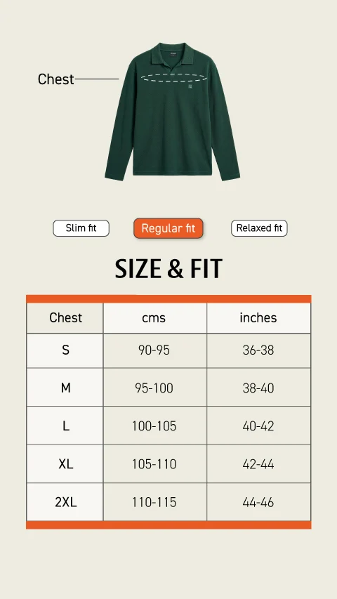 All Degree Full Sleeve Pique Polo Zion Brown